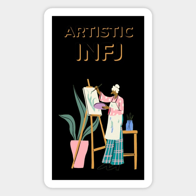 Artistic Infj Myers Briggs Magnet by Infj Merch